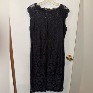 Women’s Black Cocktail Lace Dress - Stanzino Brand - Size Small